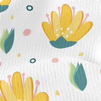 Cute Bright Flowers Stretch Jersey