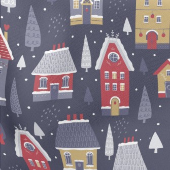 Building Houses In The Snow Lightweight Cotton Poplin