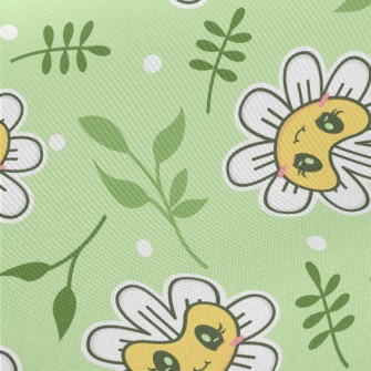 Shiny Eyes Flowers Midweight Cotton Poplin