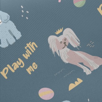 Dog Plays With Me Midweight Cotton Poplin