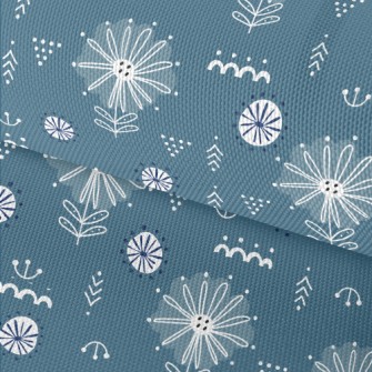 Mysterious Coil Flowers Waterproof Oxford