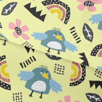 Cute Line Bird Waterproof Oxford