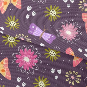 Colorful Butterflies And Flowe Waterproof Oxford