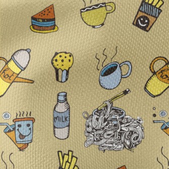 Hot Tea Milk Food Waterproof Canvas