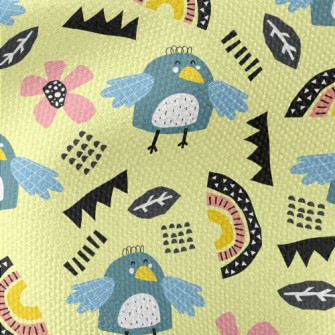 Cute Line Bird Waterproof Canvas