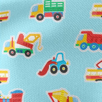 Colorful Toy Cars Waterproof Canvas