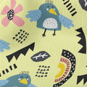 Cute Line Bird Terry