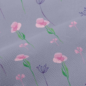 Watercolor Soft Flowers Performance Linen