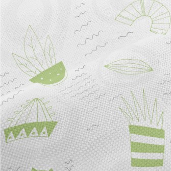Fresh Cactus Potted Plants Performance Linen