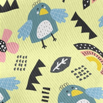 Cute Line Bird Standard Corduroy