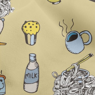 Hot Tea Milk Food Micro Fleece