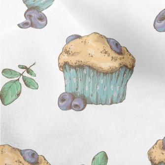 Blueberry Cupcakes Micro Fleece