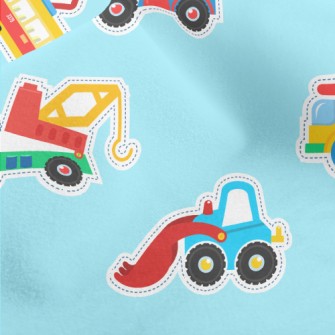 Colorful Toy Cars Micro Fleece