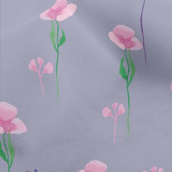 Watercolor Soft Flowers Micro Fleece