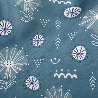 Mysterious Coil Flowers Minky