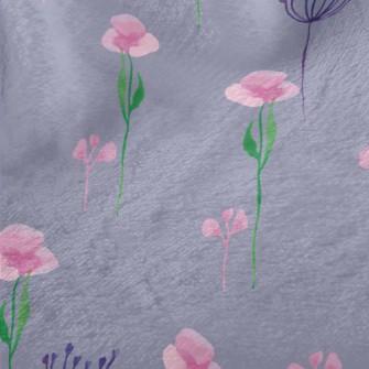 Watercolor Soft Flowers Minky