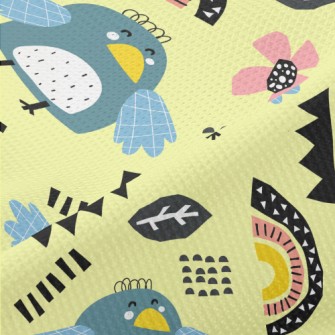 Cute Line Bird Piqué