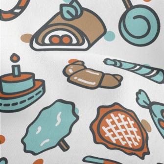 Cute Candy Desserts Lightweight Performance Linen
