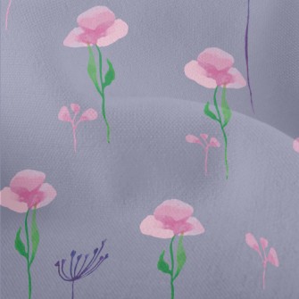Watercolor Soft Flowers Lightweight Performance Linen