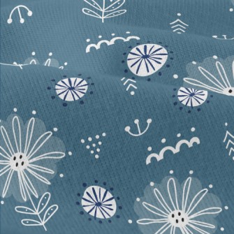 Mysterious Coil Flowers Modern Jersey