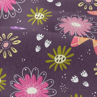 Colorful Butterflies And Flowe Modern Jersey