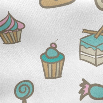 Macaron Cake Jersey Backed Fleece