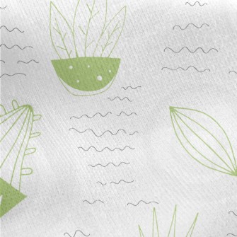 Fresh Cactus Potted Plants Jersey Backed Fleece