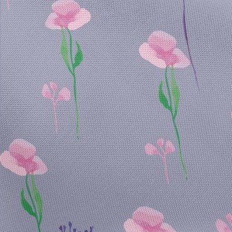 Watercolor Soft Flowers Pongee