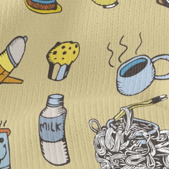 Hot Tea Milk Food Stretch Jersey