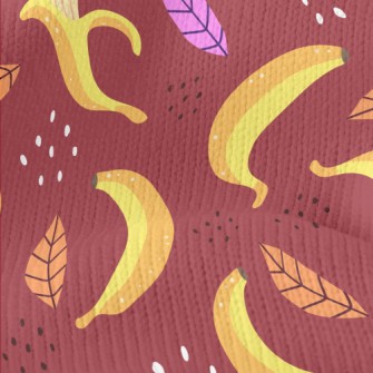 Ripe Banana Leaves Stretch Jersey