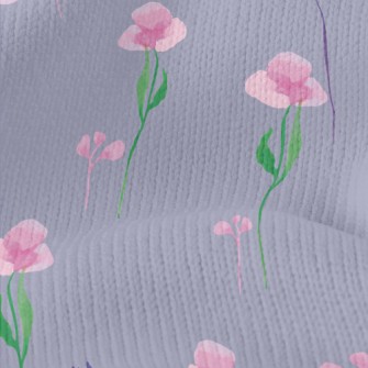 Watercolor Soft Flowers Stretch Jersey