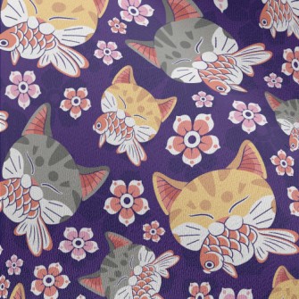 Japanese Goldfish Striped Cat Chiffon