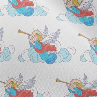 Angel Blowing The Trumpet Chiffon
