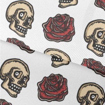 Surprised Skull With Roses Waterproof Oxford
