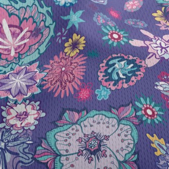 Gorgeous Changing Flowers Athletic Mesh Flat Back