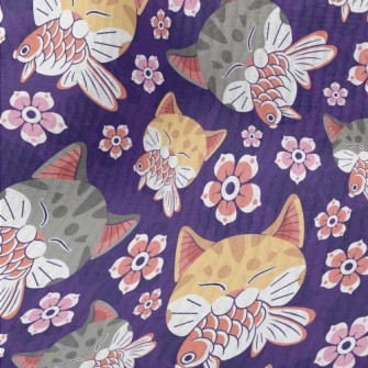 Japanese Goldfish Striped Cat Terry