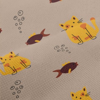 Dazed Cat And Fish Performance Linen
