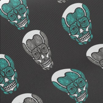 Horror Human Skull Twill
