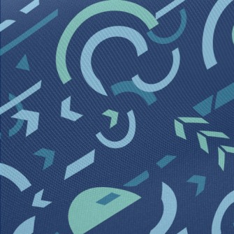 Circle And Rectangle Geometry Twill