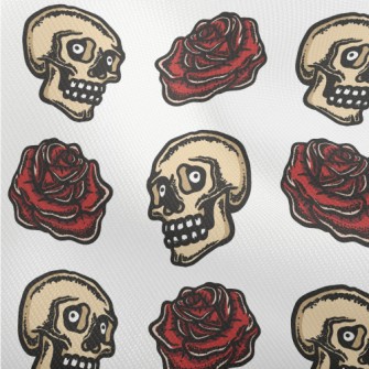 Surprised Skull With Roses Dobby