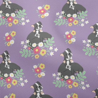 Colorful Flowers French Bulldo Dobby