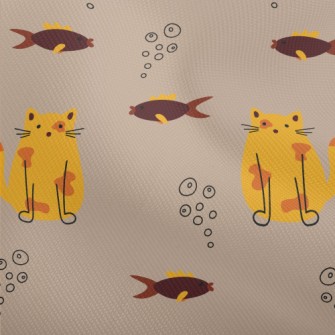 Dazed Cat And Fish Dobby