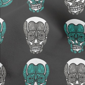 Horror Human Skull Micro Fleece