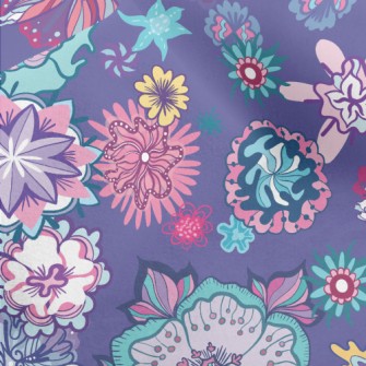 Gorgeous Changing Flowers Micro Fleece