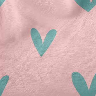 Small Green Heart Minky