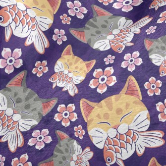 Japanese Goldfish Striped Cat Minky