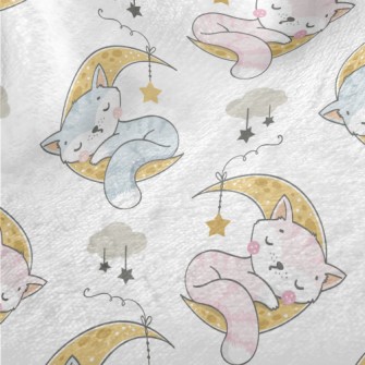 Cat Sleeping On The Moon Minky