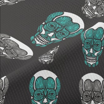 Horror Human Skull Piqué