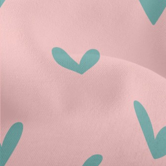 Small Green Heart Lightweight Performance Linen
