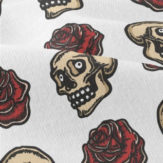 Surprised Skull With Roses Modern Jersey